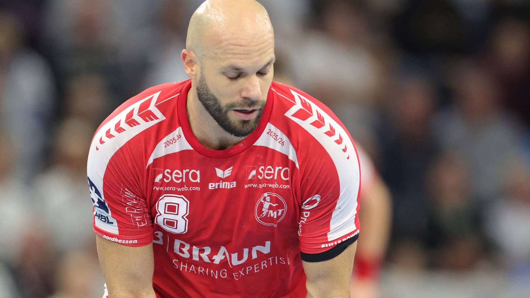 firo : 18.10.2025, Daikin Handball , 1.Bundesliga season 2025/2026 THW Kiel - MT Melsungen ADRIAN SIPOS of Melsungen plays the ball Einzelaktion