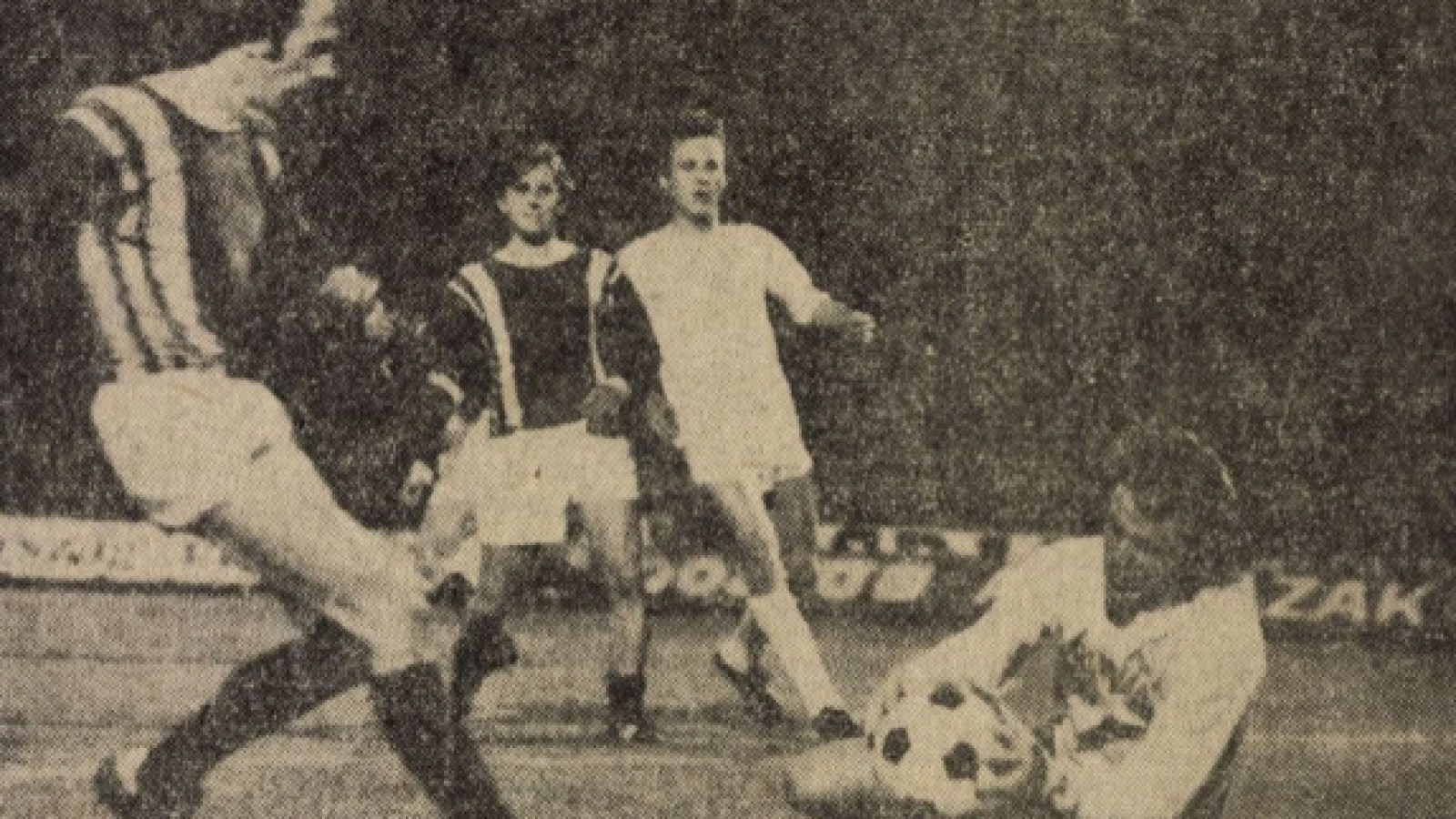 Az Újpest és a Ferencváros rangadója 1976-ban.