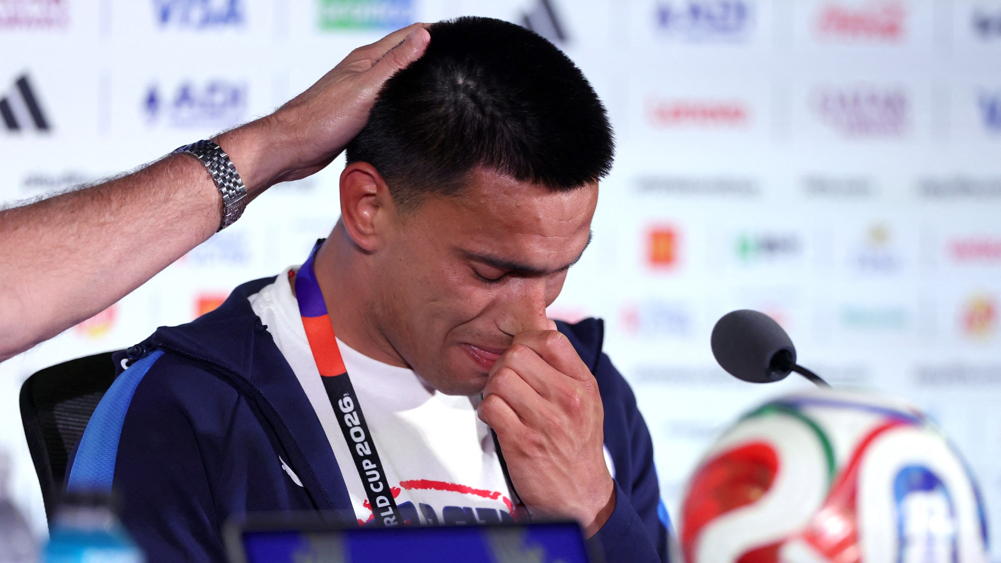 A paraguayi Diego Gómez elérzékenyülve beszélt az első vb-meccs előtt.