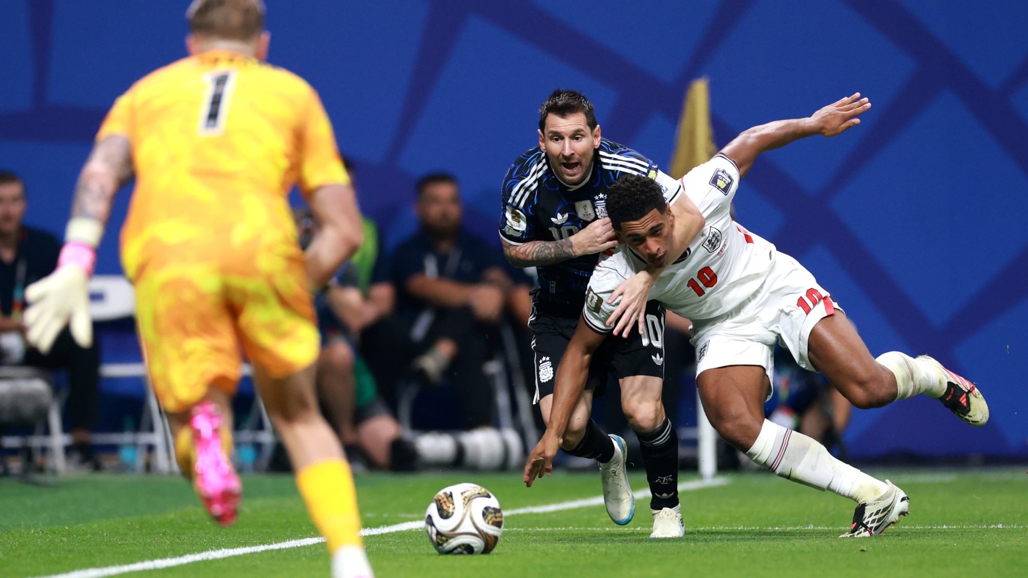 Lionel Messi a világbajnoki elődöntőben.