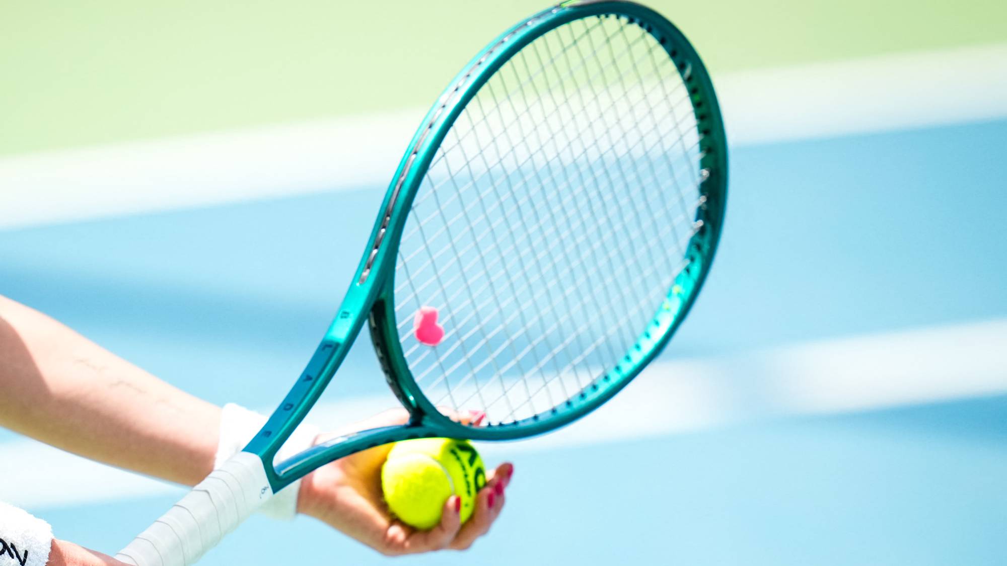 Mariia Tkacheva of Russia competes against Anastasia Zakharova of Russia during the round of 32 match at the WTA 125 ENKA Open at ENKA Sports Club in Istanbul, Turkey, on July 14, 2026. (Photo by Yagiz Gurtug/NurPhoto)